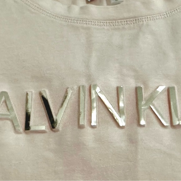 Calvin Klein Women's Pink T-Shirt - Picture 7 of 7